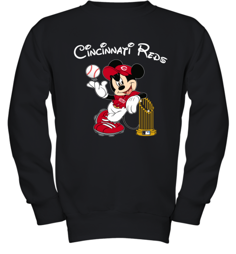 Cincinnati Reds Mickey Taking The Trophy MLB 2019 Youth Sweatshirt