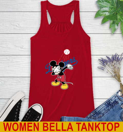 Los Angeles Dodgers MLB Baseball Dabbing Mickey Disney Sports Racerback Tank 6