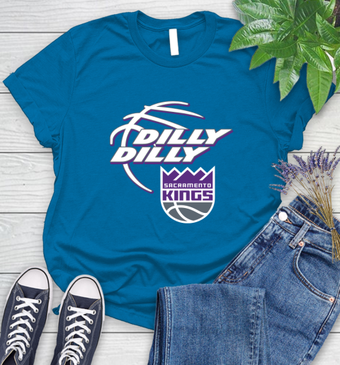 NBA Sacramento Kings Dilly Dilly Basketball Sports Women's T-Shirt 7