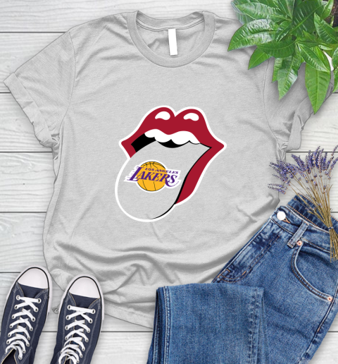 Los Angeles Lakers NBA Basketball Lips I Root For My Team Adoring Fan 91