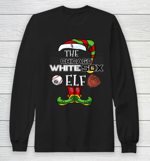Chicago White Sox Christmas ELF Funny MLB Long Sleeve T-Shirt