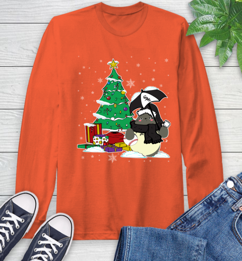 Cincinnati Reds MLB Baseball Cute Tonari No Totoro Christmas Sports (2) Long Sleeve T-Shirt 4