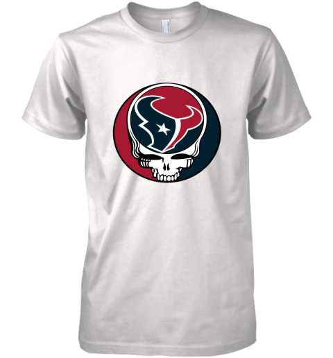 NFL Team Houston Texans x Grateful Dead Logo Band Premium Men's T-Shirt