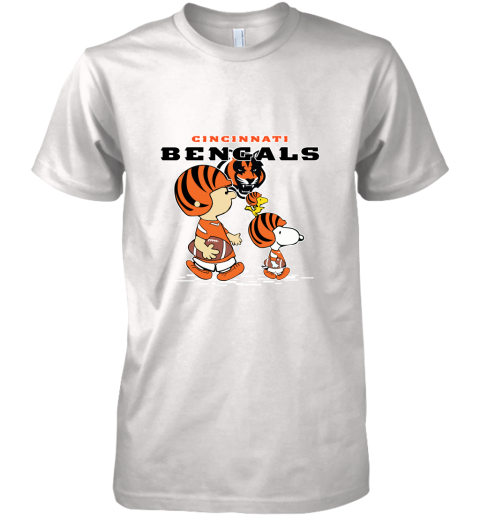 Cincinnati Bengals Let's Play Football Together Snoopy NFL Premium Men's T-Shirt
