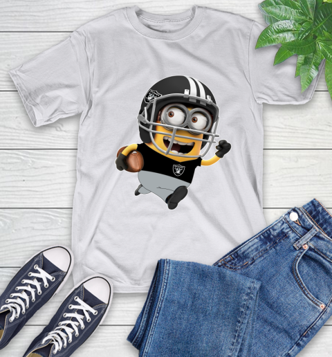 NFL Oakland Raiders Minions Disney Football Sports T-Shirt 12