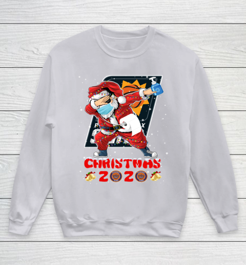 Phoenix Suns Funny Santa Claus Dabbing Christmas 2020 NBA Youth Sweatshirt 3