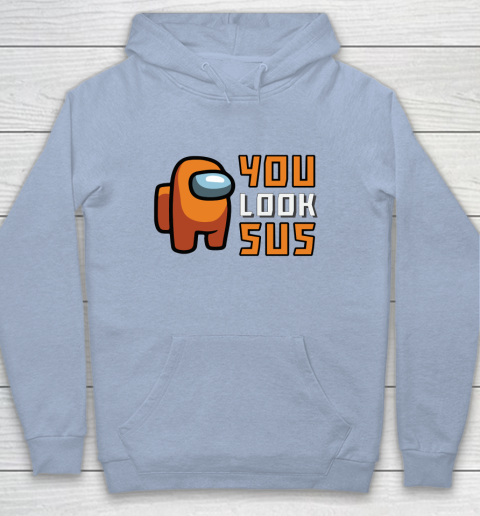 Among Us Shirt You Look SUS Youth Hoodie 5