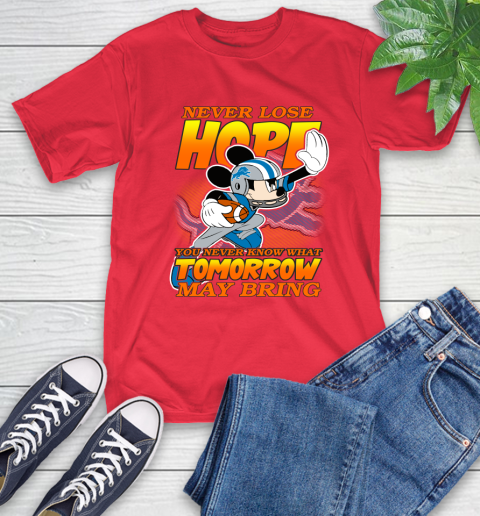 Detroit Lions NFL Football Mickey Disney Never Lose Hope T-Shirt 11