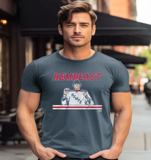 The Matt Rempe Rembeast T-Shirt rbyk the matt rempe rembeast classic t shirt 2 front dark heather