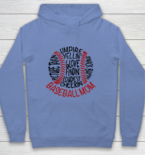 Mother's Day Funny Gift Ideas Apparel  Baseball Mom 2 T Shirt Youth Hoodie 7
