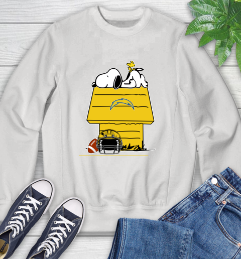 Los Angeles Chargers NFL Football Snoopy Woodstock The Peanuts Movie Sweatshirt