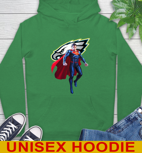 NFL Superman DC Sports Football Philadelphia Eagles Hoodie 8