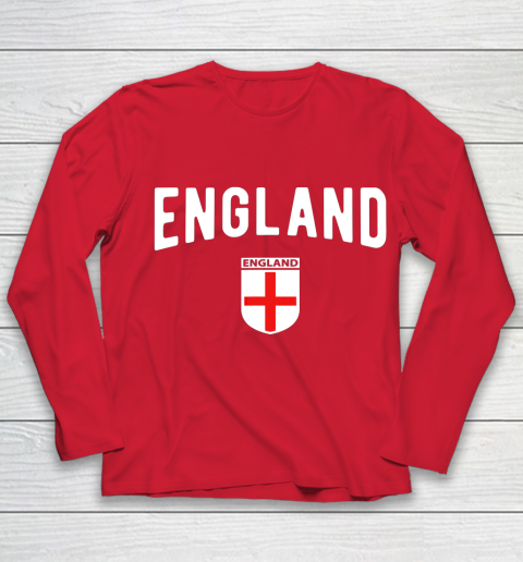 England Soccer Jersey 2021 2022 Football Team Youth Long Sleeve 8