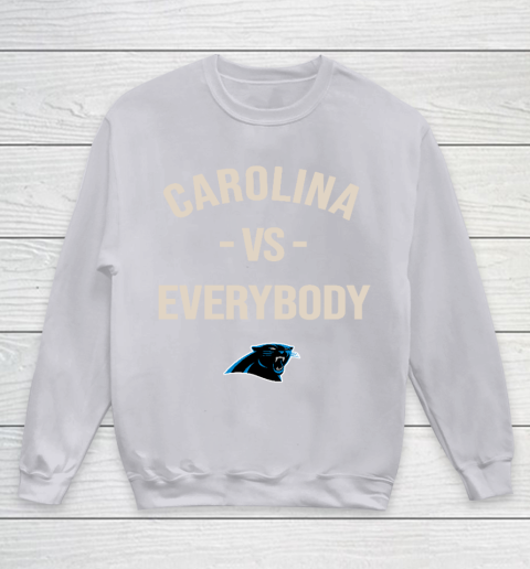 Carolina Panthers Vs Everybody Youth Sweatshirt 3