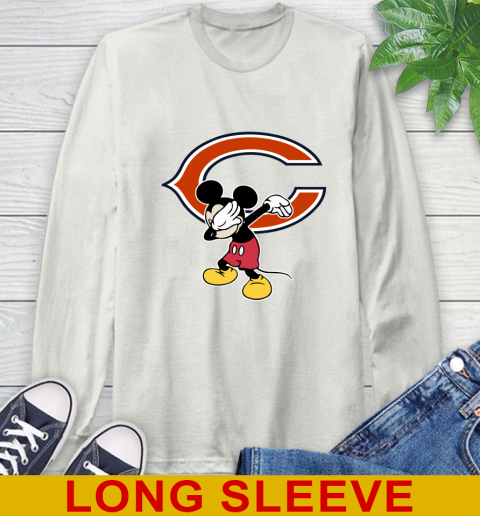 Chicago Bears NFL Football Dabbing Mickey Disney Sports Long Sleeve T-Shirt 12