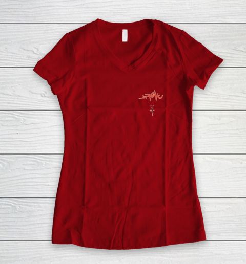 Circus Maximus Travis Scott (Print on front and back) Women's V-Neck T-Shirt 6