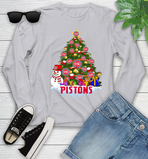 Detroit Pistons Merry Christmas NBA Basketball Sports Youth Long Sleeve 6 Detroit Pistons Merry Christmas NBA Basketball Sports Youth Long Sleeve - Image 6