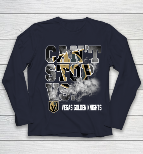 NHL Vegas Golden Knights Hockey Can't Stop Vs Youth Long Sleeve 2