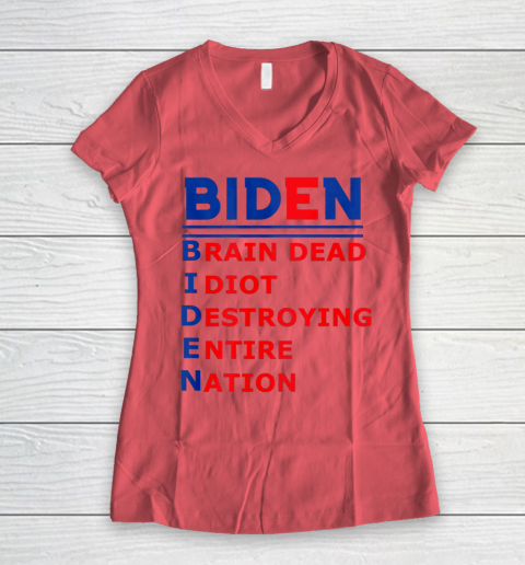 Republicans voter Anti Joe Biden Women's V-Neck T-Shirt 3