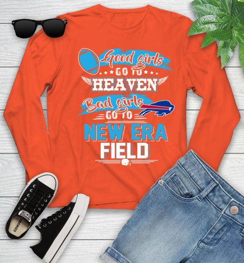 Buffalo Bills NFL Bad Girls Go To New Era Field Shirt Youth Long Sleeve 3