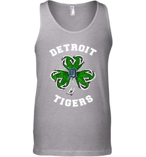 MLB Detroit Tigers Three Leaf Clover St Patrick's Day Baseball Sports Long  Sleeve T-Shirt