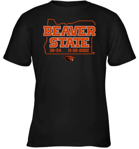 Men's Oregon State Football Beaver State Youth T-Shirt