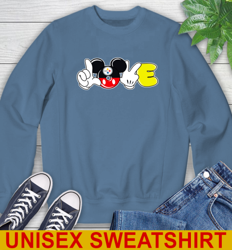 Pittsburgh Steelers NFL Football Love Mickey Disney Sports Sweatshirt 8