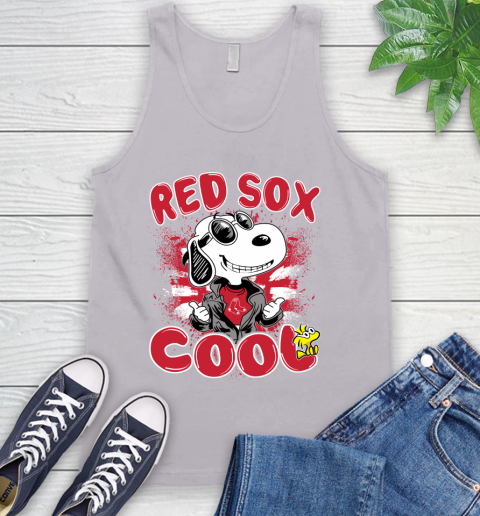 MLB Baseball Boston Red Sox Cool Snoopy Shirt Tank Top 3