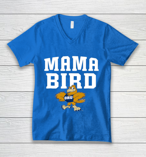 Oral Roberts Golden Eagles Mama Mascot V-Neck T-Shirt 5