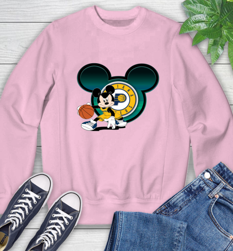 NBA Indiana Pacers Mickey Mouse Disney Basketball Sweatshirt 9