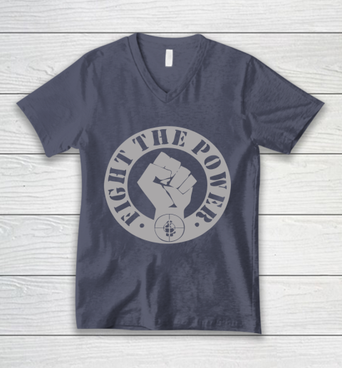 Fight The Power Public Enemy V-Neck T-Shirt 7