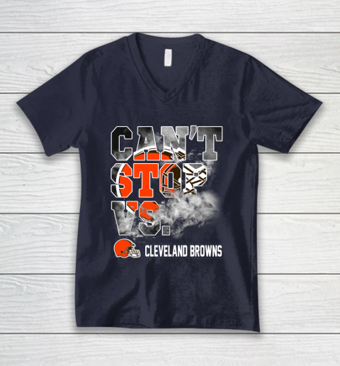 NFL Cleveland Browns Can't Stop Vs V-Neck T-Shirt 2
