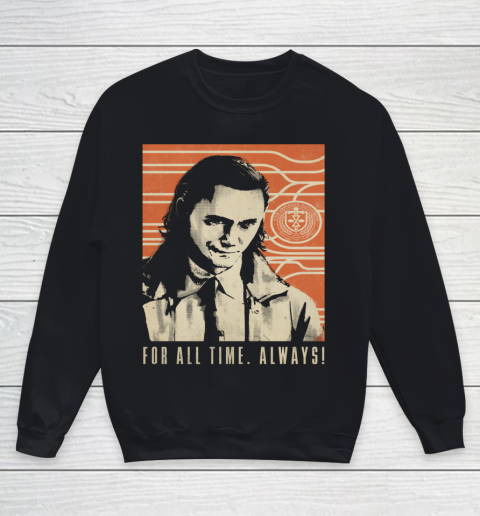 Marvel Loki For All Time Always Youth Sweatshirt