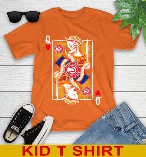 NBA Basketball Atlanta Hawks The Queen Of Hearts Card Shirt Youth T-Shirt 8