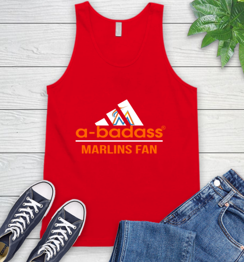 MLB A Badass Miami Marlins Fan Adidas Baseball Sports Tank Top 5