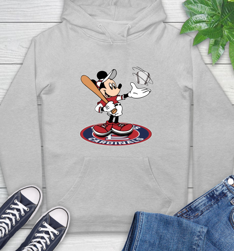 MLB Baseball St.Louis Cardinals Cheerful Mickey Disney Shirt Hoodie 6