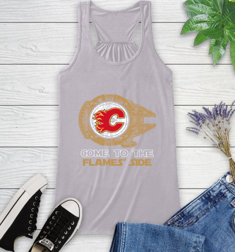 NHL Come To The Calgary Flames Wars Hockey Sports Racerback Tank 4