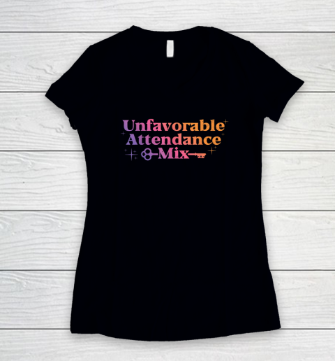 Unfavorable Attendance Mix Shirt Women's V-Neck T-Shirt