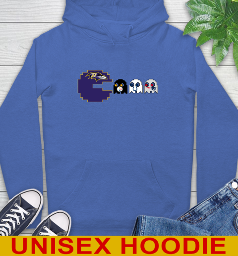 Baltimore Ravens NFL Football Pac Man Champion Hoodie 9