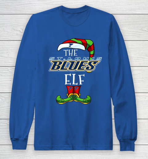 St.Louis Blues Christmas ELF Funny NHL Long Sleeve T-Shirt 6