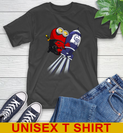 MLB Baseball Colorado Rockies Deadpool Minion Marvel Shirt T-Shirt