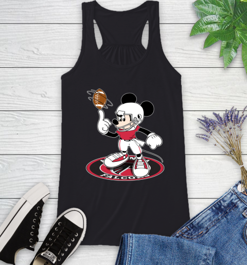 NFL Football Atlanta Falcons Cheerful Mickey Disney Shirt Racerback Tank