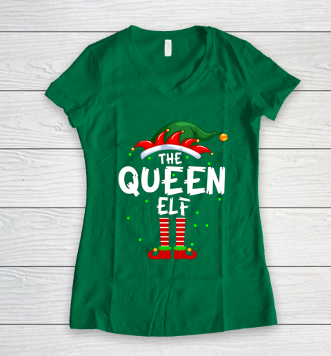 Queen Elf Shirt Women Funny Family Matching Elf Christmas T-Shirt Queen Elf Shirt Women Funny Family Matching Elf Christmas T-Shirt