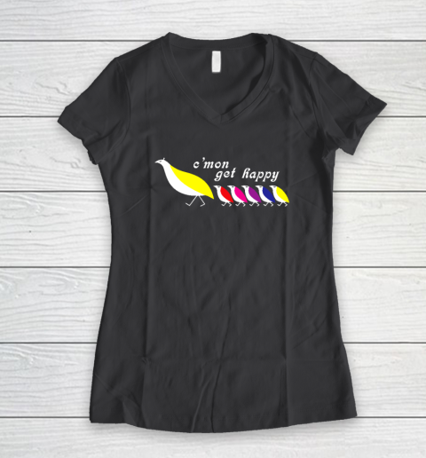 C'mon Get Happy Women's V-Neck T-Shirt 4