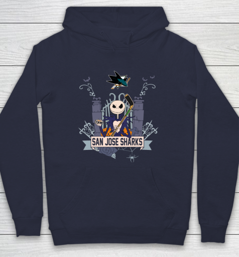 NHL San Jose Sharks Hockey Jack Skellington Halloween Hoodie 2