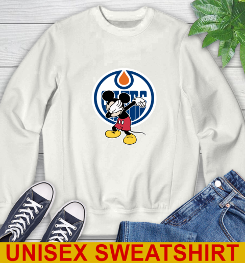 Edmonton Oilers NHL Hockey Dabbing Mickey Disney Sports Sweatshirt