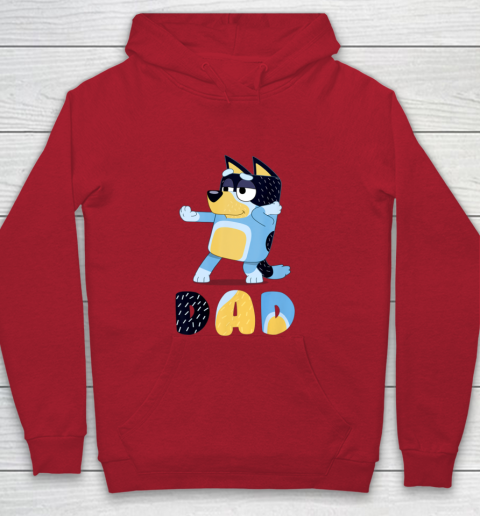 Bluey Dad for Daddy's on Father's Day Bandit Funny Gift Youth Hoodie 7