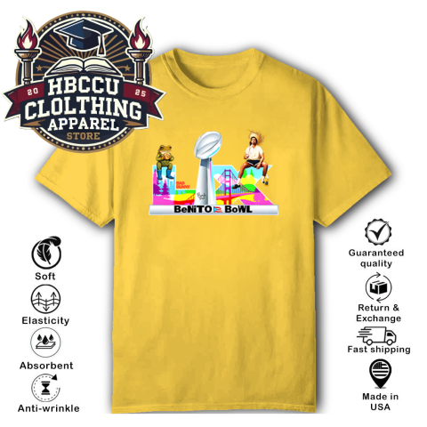 Benito Bowl Bad Bunny T-Shirt zutu benito bowl bad bunny classic t shirt 2 front daisy HBCU Clothing Apparel