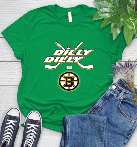NHL Boston Bruins Dilly Dilly Hockey Sports Women's T-Shirt 6