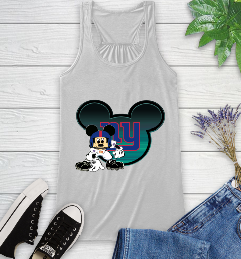 NFL New York Giants Mickey Mouse Disney Football T Shirt Racerback Tank